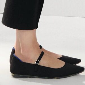 Rothy's The Point Mary Jane II in Black flats
